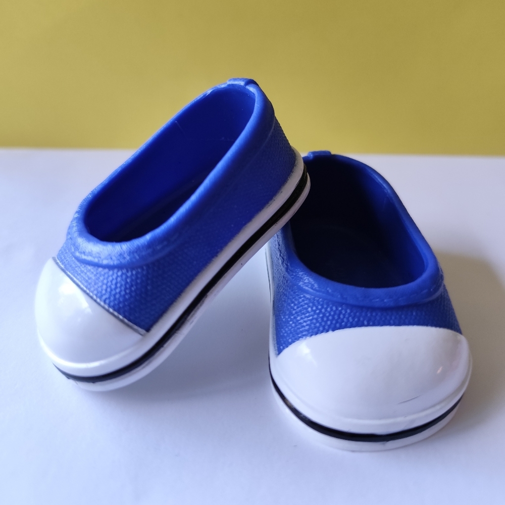 Our Generation Blue & White Cheerleader Shoes For 18”American Girl Doll EUC